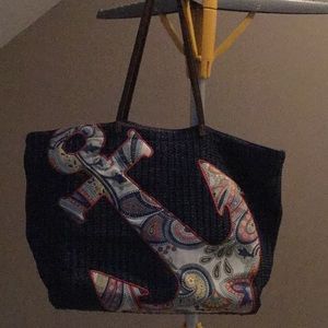 Vera Bradley nautical beach tote